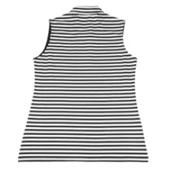 Bold Sleeveless Polo Black Multi