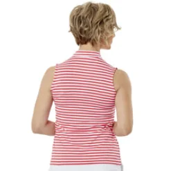 Bold Sleeveless Polo Rouge Multi