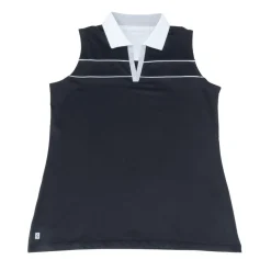 Crush Sleeveless Polo Black Multi