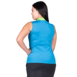 Crush Sleeveless Polo Blue Multi