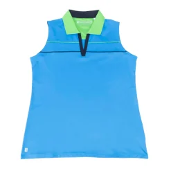 Crush Sleeveless Polo Blue Multi