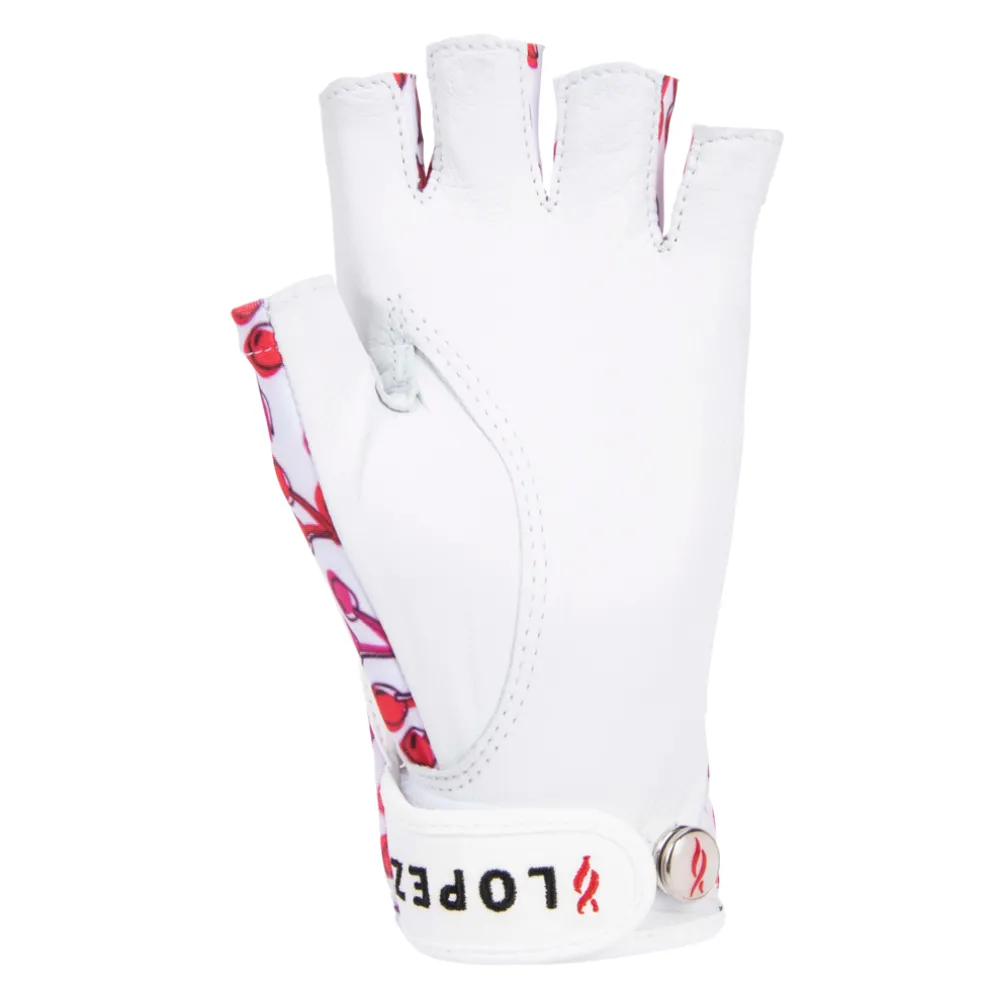 Half Finger Cherry Glove