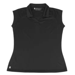 Optic Sleeveless Polo Black
